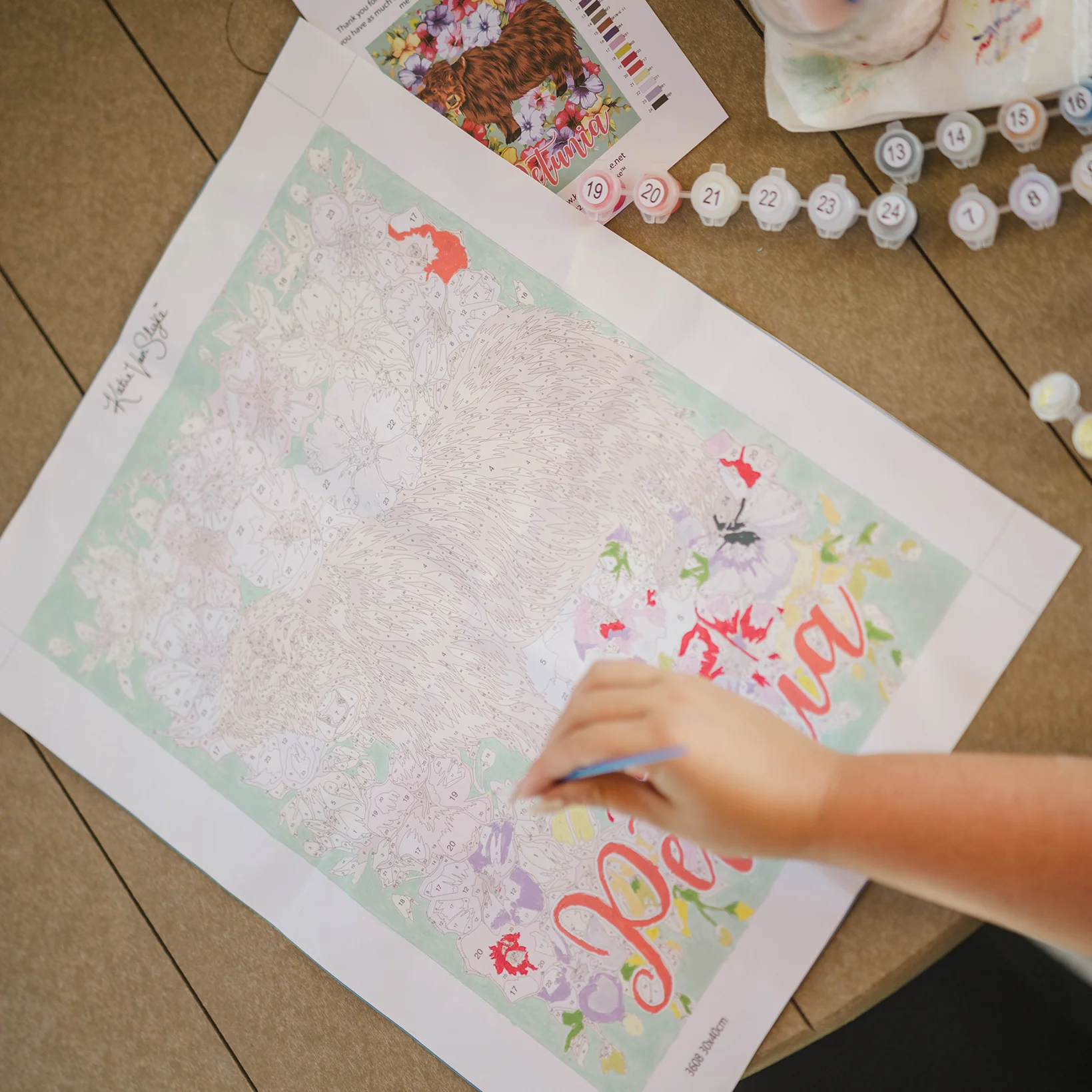Petunia Paint By Number Kit by Katie Van Slyke® - Image 7