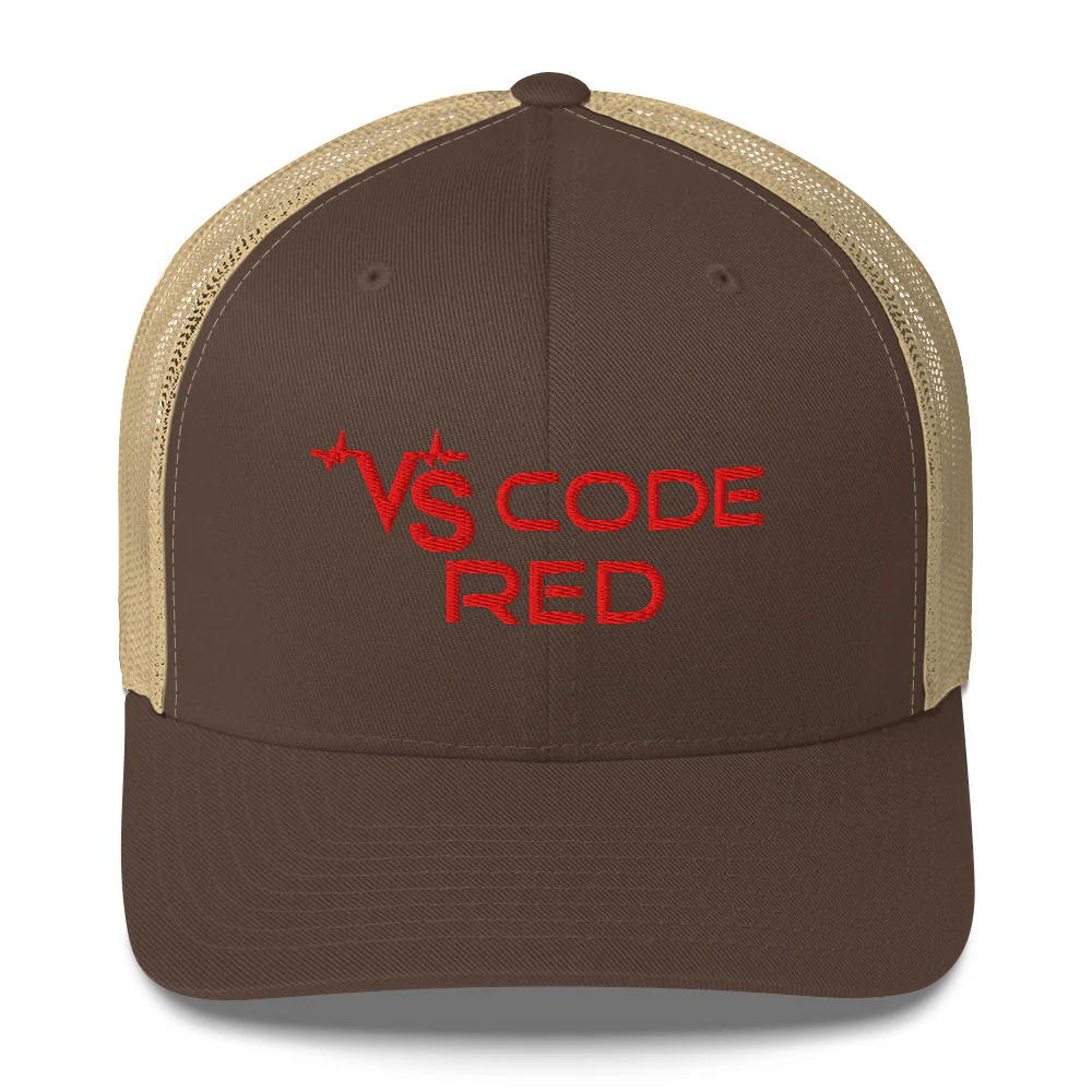 VS Code Red Trucker Cap by Katie Van Slyke™ - Image 4